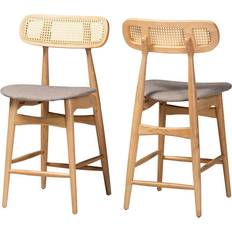 Wood Bar Stools Baxton Studio Tarana Bar Stool 2