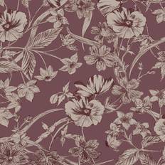 Laura Ashley Wallpapers Laura Ashley Papier peint intissé Summerhill Pale Blackberry 1005 x 52cm Mauve taupe