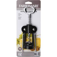 Steel Corkscrews Farberware Black/Silver Plastic/Stainless Corkscrew