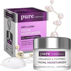 Facial Creams Pure Formula Collagen and Peptides Daily Face Moisturizer Lines Lifting Day