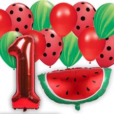 Anniversary Latex Balloons WATERMELON First 1st Birthday Party Balloons Decoration Supplies Tutti Fruiti