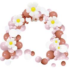 Balloon Arches Primo Lines 103 Pieces Daisy Balloons Dusty Rose Balloons Garland Arch Kit Pink Daisy Balloon Arch Mauve Balloons Ideal for Birthday Wedding Baby Shower & All Occasions