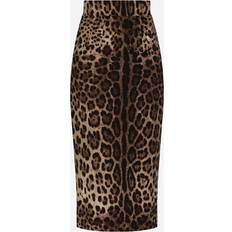 Dolce & Gabbana Skirts Dolce & Gabbana Leopard-print wool pencil skirt multicoloured