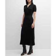 Cashmere Dresses Gabriela Hearst Amor Silk Cashmere Midi Dress - Black