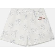 Multicoloured - Unisex Shorts Stella McCartney White 'Sheep Can Never Sleep' Shorts 9510 Multicolour Whi