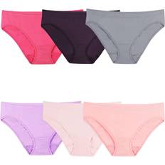 Cycling Knickers Fruit of the Loom Womens Pk. Solid Seamless Bikini Briefs MULTI