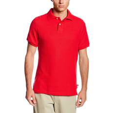 Lee Polo Shirts Lee Uniforms Men's Modern Fit Short Polo Shirt, Red