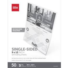 Office Depot Lamination Films Office Depot Brand Single-Sided Self-Sealing Laminating Sheets, 9"