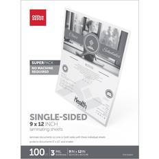 Office Depot Lamination Films Office Depot Brand Single-Sided Self-Sealing Laminating Sheets, 9"