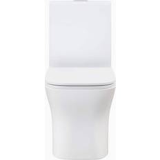 Toilets Swiss Madison Concorde 1-Piece Square Toilet Dual Flush 1.1/1.6 GPF in Matte White