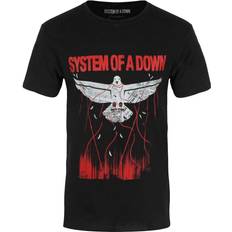 ROCK OFF System down unisex t- shirt dove overcome black cotton