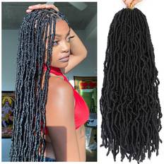 Black Stick Hair Extensions Sambraid SamBraid 24 Inch 7 Packs New Soft Locs Crochet