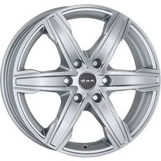 6/139.7 Bilfälgar Mak King 6 Silver 7.5x17 6 114 3 ET45 B66 Fälg