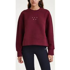 Casall Damen Sweatshirt Boxy Crew Neck Sweatshirt Rot