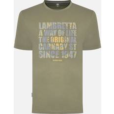 Paisley T-shirts Lambretta Men's Mens Original Carnaby Crew Neck T-Shirt Green