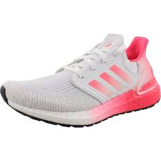 Natuurlijk - Vrouw Hardloopschoenen Adidas UltraBoost 20 W - White/Signal Pink