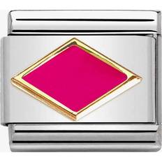 Nomination Classic Gold Pink Butterfly Charm