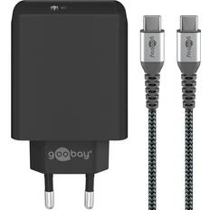 Goobay USB-C PD oplader 3A/65W USB-C kabel 1 m