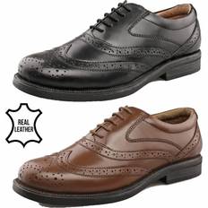 Men Oxford Mens Scimitar Brogue Oxford Shoe Black