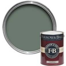 Grön - Utomhusfärger - Väggfärger Målarfärg Farrow & Ball Exterior Masonry 5l Green Smoke 47 Grön