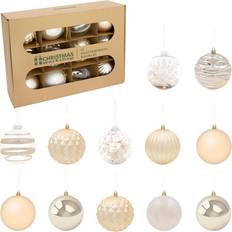 Studio 12pk Shatterproof Large Baubles - Gold Julgranspynt