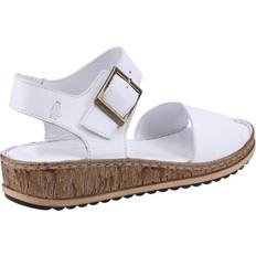 Leather - White Slippers & Sandals Hush Puppies Womens Ellie Leather Wedge Sandals