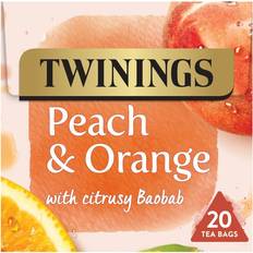 Orange Tea Twinings Peach & Orange Fruit Tea, Pack 20pcs