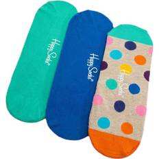 Beige - Herre Sokker Happy Socks 3-Pack Big Dot Liner Beige, Unisex, Tøj, Beige, 41-45