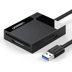 Ugreen USB 3.0 Kortläsare SD CF TF MS Minneskort Adapter för SD,CF,Micro SD,SDHC,SDXC,Micro SDHC,Micro SDXC,MS 4 i 1 Card Reader Compatibel met Windows XP/ Vista/ 10/ 8.1/ 8/ 7, Mac OS, Linux för PC PS3/4 Xbox,enz