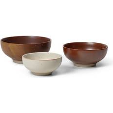 Cuencos Ferm Living Midi Schale 3er Set Mehrfarben/Reaktive Glasur/H x Ø 8,5x19 cm Marrón Cuenco 3pcs