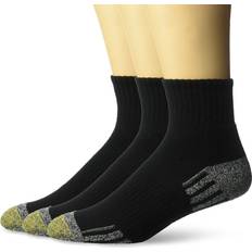 Goldtoe Herren Outlast Quarter, Paar Socken, schwarz, Einheitsgre 3er Pack