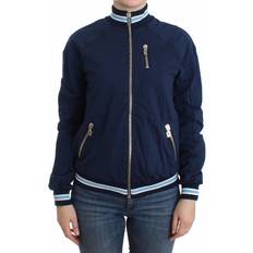 John Galliano Blue zip cotton cardigan