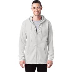 Hanes men's hoodie Hanes Mens Full Zip Ultimate Heavyweight Hoodie, White