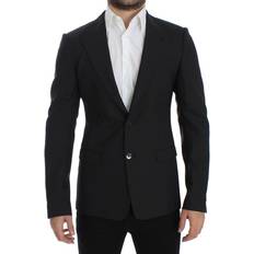 Dolce & Gabbana Men Blazers Dolce & Gabbana Gray wool slim fit blazer