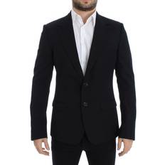 One Size Blazers Dolce & Gabbana Black wool slim fit blazer IT48