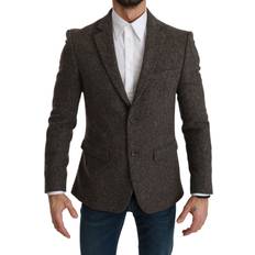 One Size Blazere Dolce & Gabbana Uld Blazer Brown
