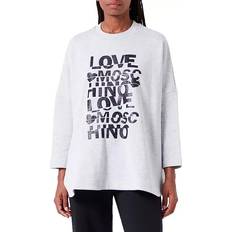 Love Moschino Kläder Love Moschino Gray Cotton Sweater