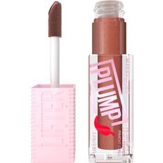 Plum Lip Glosses Maybelline Lifter Plump Lip Plumping Gloss Cocoa Zing sheer cool brown shimmer