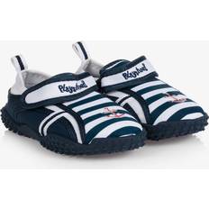 Beach Shoes Playshoes Stripe Aqua Upf Blue 26-27