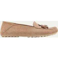 40 ½ - Gul Lave sko Loro Piana Dot Sole Suede Moccasins - Beige