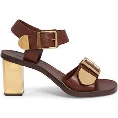 Chloé Heels & Pumps Chloé Rebecca leather sandals brown