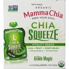 Chia Chia Organic Chia Squeeze Vitality Snack Green Magic 4 Pouches