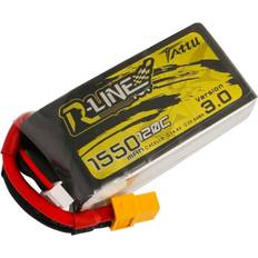 Tattu R-Line Version 3.0 1550mAh 14.8V 120C 4S1P Lipo Battery Pack w/XT60 Plug