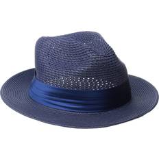 Hunting Hats Stacy Adams Men's Paper Milan Pinch Front Fedora, Blue