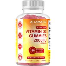 Persikka Painonhallinta ja Detox Vitamatic Vitamatic Sugar Free Vitamin D3 2000 IU