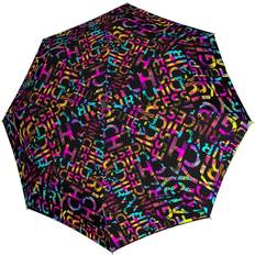 Doppler modern.art magic mini regenschirm youngster schwarz pink Schwarz