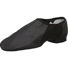 Ladies Neo-Flex Slip On Leather Jazz Shoes, Leather leather