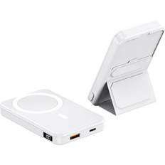 Powerbanks magsafe Magsafe Folding Magnetic Trådlös Powerbank 10000 mAh Vit