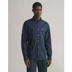 Gant Men Clothing Gant Men Slim Fit Poplin Shirt Blue