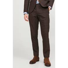 Jack & Jones Polyamid Bukser & Shorts Jack & Jones Checkered Smart Trouser Choco Torte